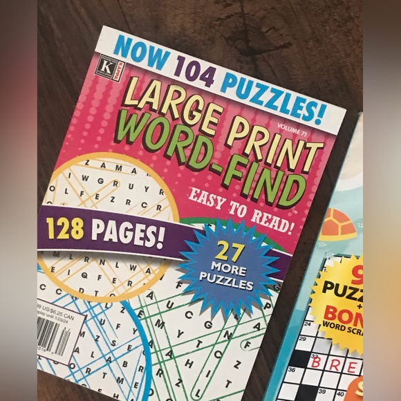 🧩❤️ BRAND NEW 5 pack WORD FIND CROSSWORD PUZZLE search LA TIMES LARGE EDITIONS - Picture 8 of 13